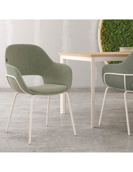 Silla de salón tapizada MINA I
