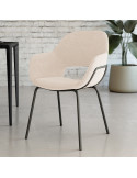 Silla de salón tapizada MINA