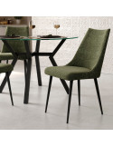 Silla de salón tapizada EMILY