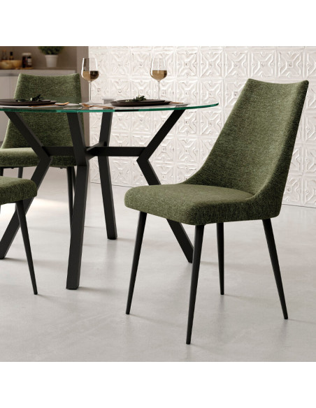 Silla de salón tapizada EMILY