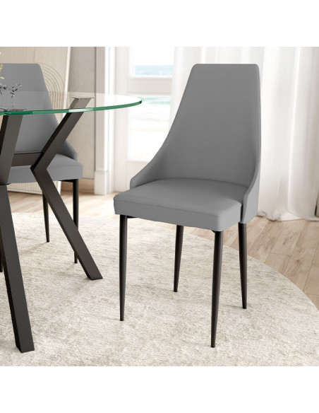 Silla de salón tapizada LEILA