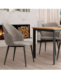 Silla de salón tapizada TEA