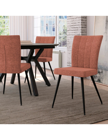 Silla de salón tapizada LEA