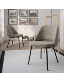 Silla de salón tapizada KANE