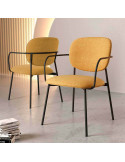 Silla de salón tapizada NORI