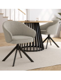 Silla de salón tapizada SIRA