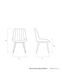 Silla de salón tapizada MISKO I