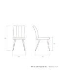 Silla de salón tapizada LEA