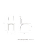 Silla de salón tapizada GREB