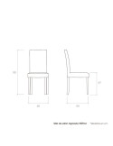 Silla de salón tapizada TRÍPOLI