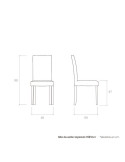 Silla de salón tapizada TRÍPOLI I