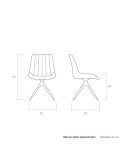 Silla de salón tapizada ELIA