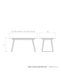 Mesa de comedor extensible ELLEN I