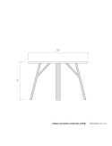Mesa comedor redonda CADIE