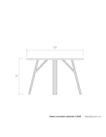 Mesa comedor redonda CADIE