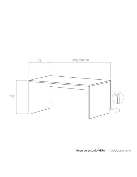Mesa de estudio VERA