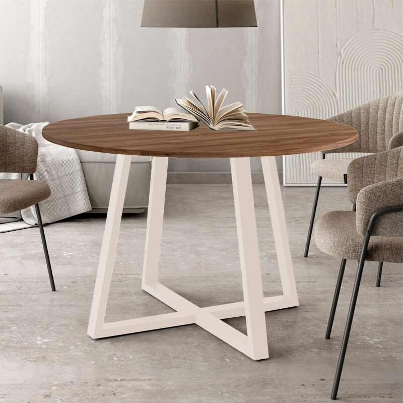 Mesa de comedor redonda fija LIENA