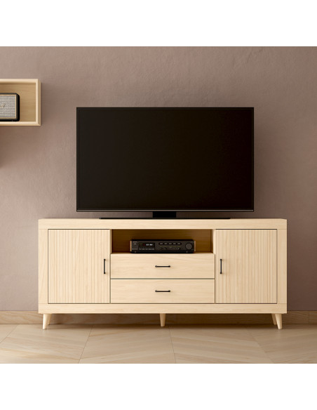 Mueble TV dos cajones, dos puertas y un hueco ROMA