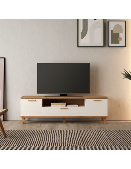 Mueble TV dos puertas y cajón MARCO