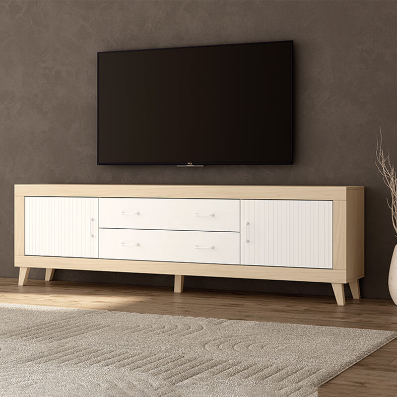 Mueble TV dos cajones y dos puertas 200 cm ROMA