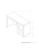 Mesa de escritorio ROMA/ VIENA