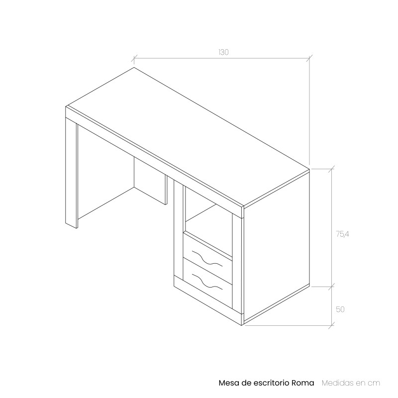 Mesa de escritorio ROMA/ VIENA