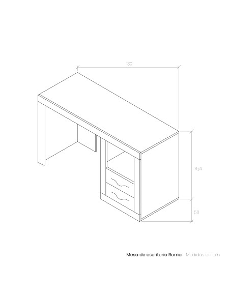Mesa de escritorio ROMA/ VIENA