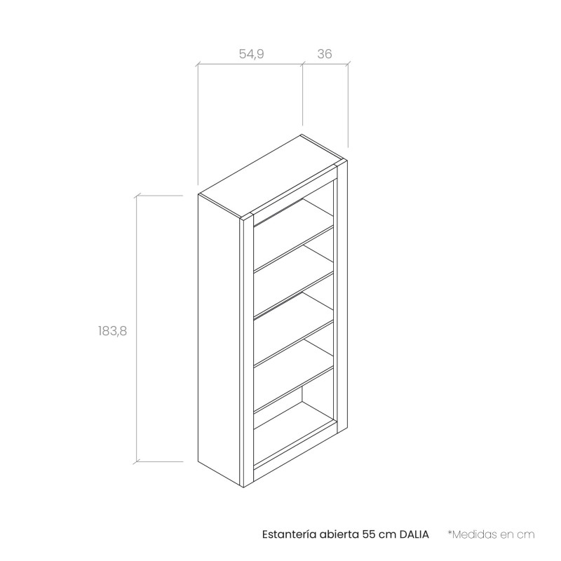 Estantería abierta 55 cm DALIA