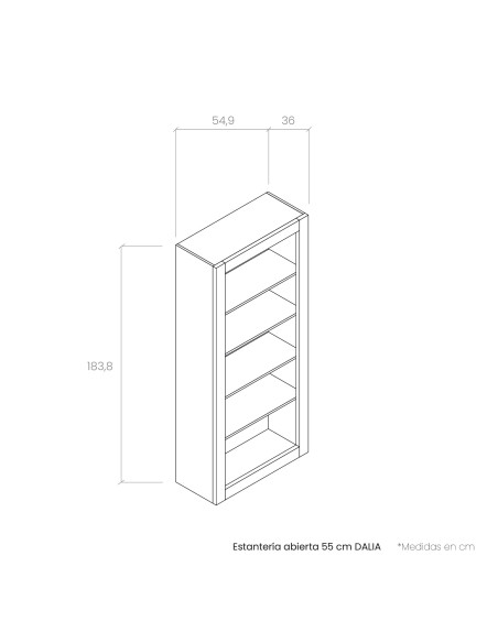 Estantería abierta 55 cm DALIA