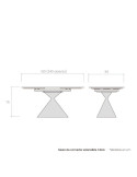 Mesa de comedor extensible CALIA