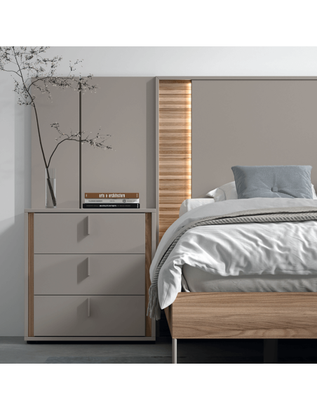 Mesita de noche tres cajones VERA I