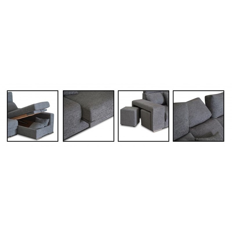 Chaise longue con arcón elevable SAVONA