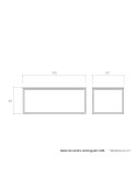 Mesa de centro rectangular CARL