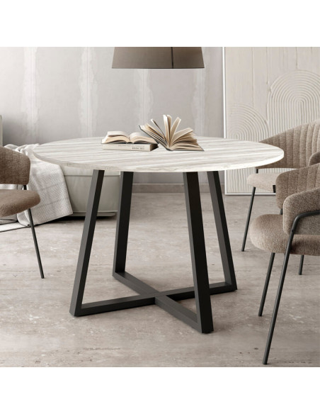 Mesa de comedor redonda fija LIENA