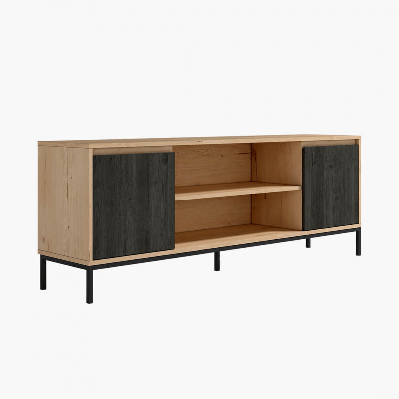 Mueble TV dos puertas y dos huecos 178 cm CHIARA