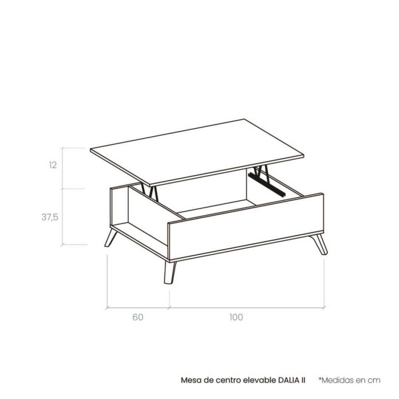 Mesa de centro elevable DALIA II