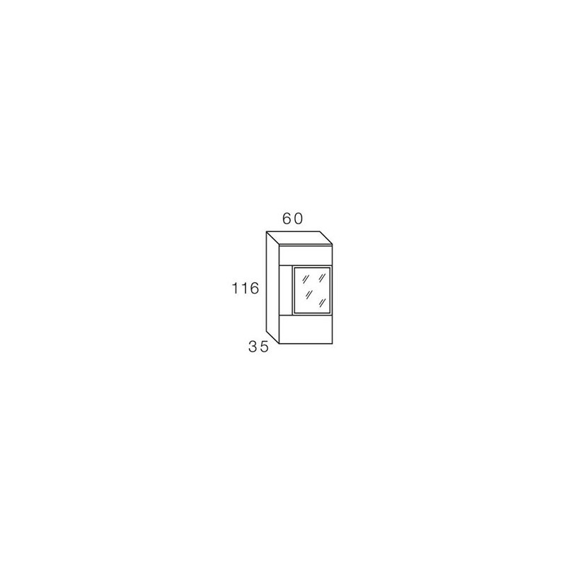 Vitrina suelo 116x60 cm DANIELA