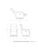 Sillón relax eléctrico dos motores ANTARES
