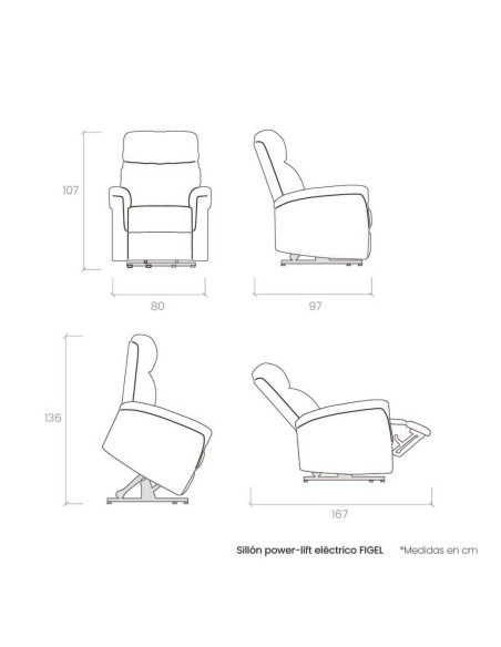 Sillón power-lift eléctrico FIGEL