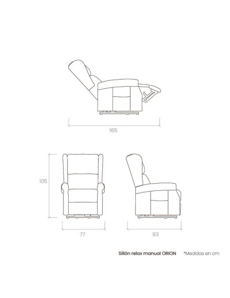 Sillón relax manual ORION