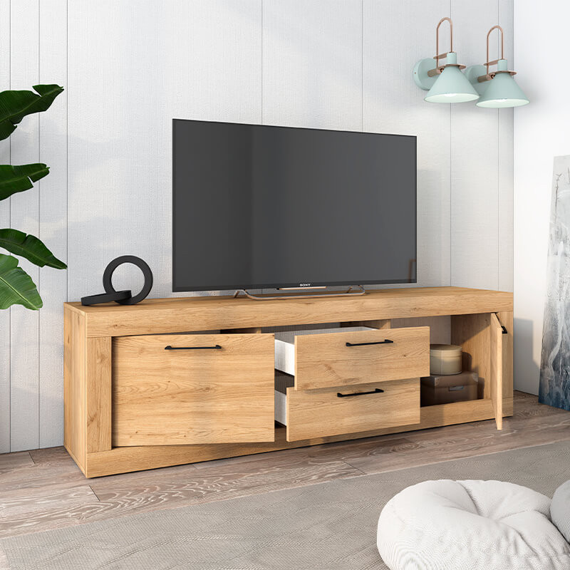 Mueble TV dos cajones y dos puertas 181 cm DALIA