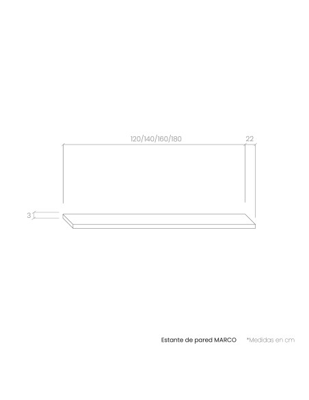 Estante de pared MARCO