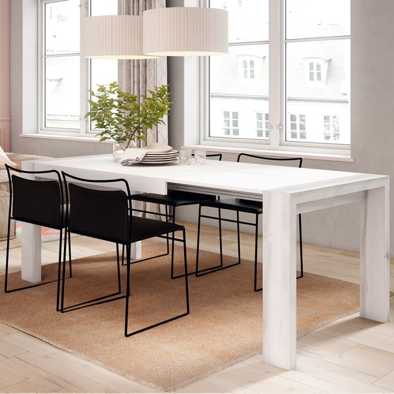 Mesa rectangular pata deslizante DALIA