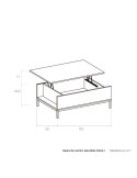 Mesa de centro elevable DALIA I