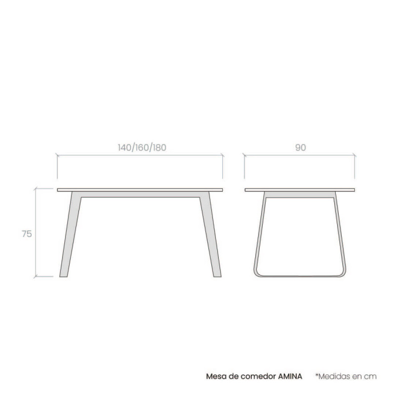 Mesa de comedor AMINA