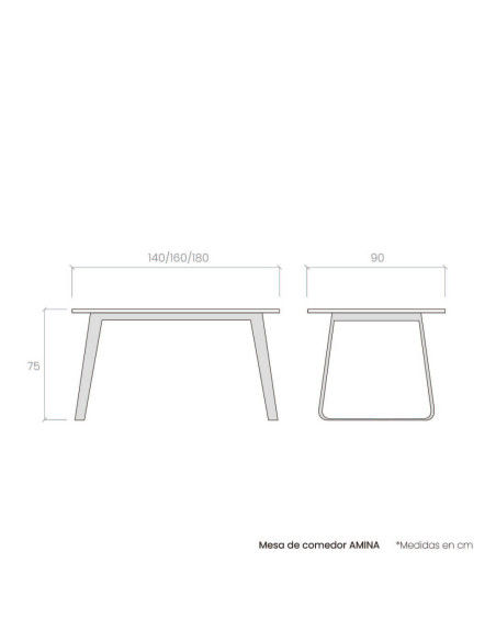 Mesa de comedor AMINA