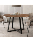 Mesa de comedor redonda fija LIENA