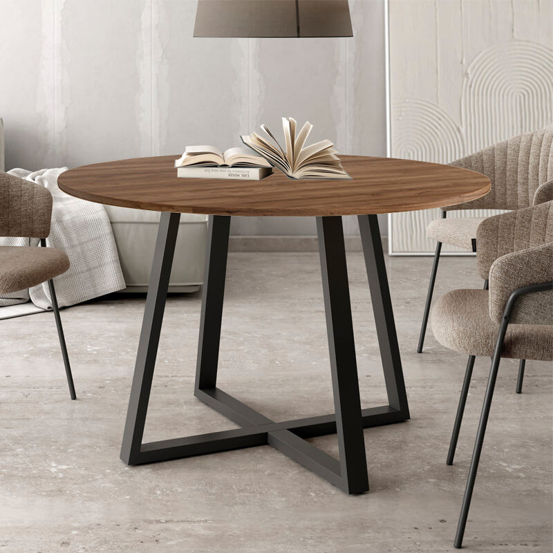 Mesa de comedor redonda fija LIENA