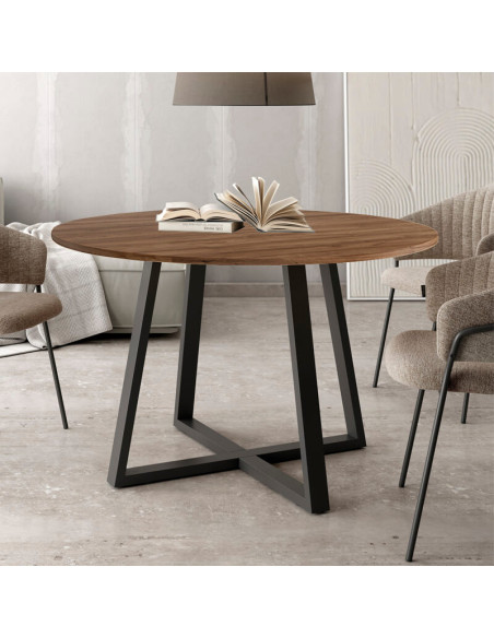 Mesa de comedor redonda fija LIENA
