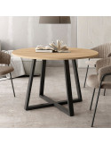 Mesa de comedor redonda fija LIENA
